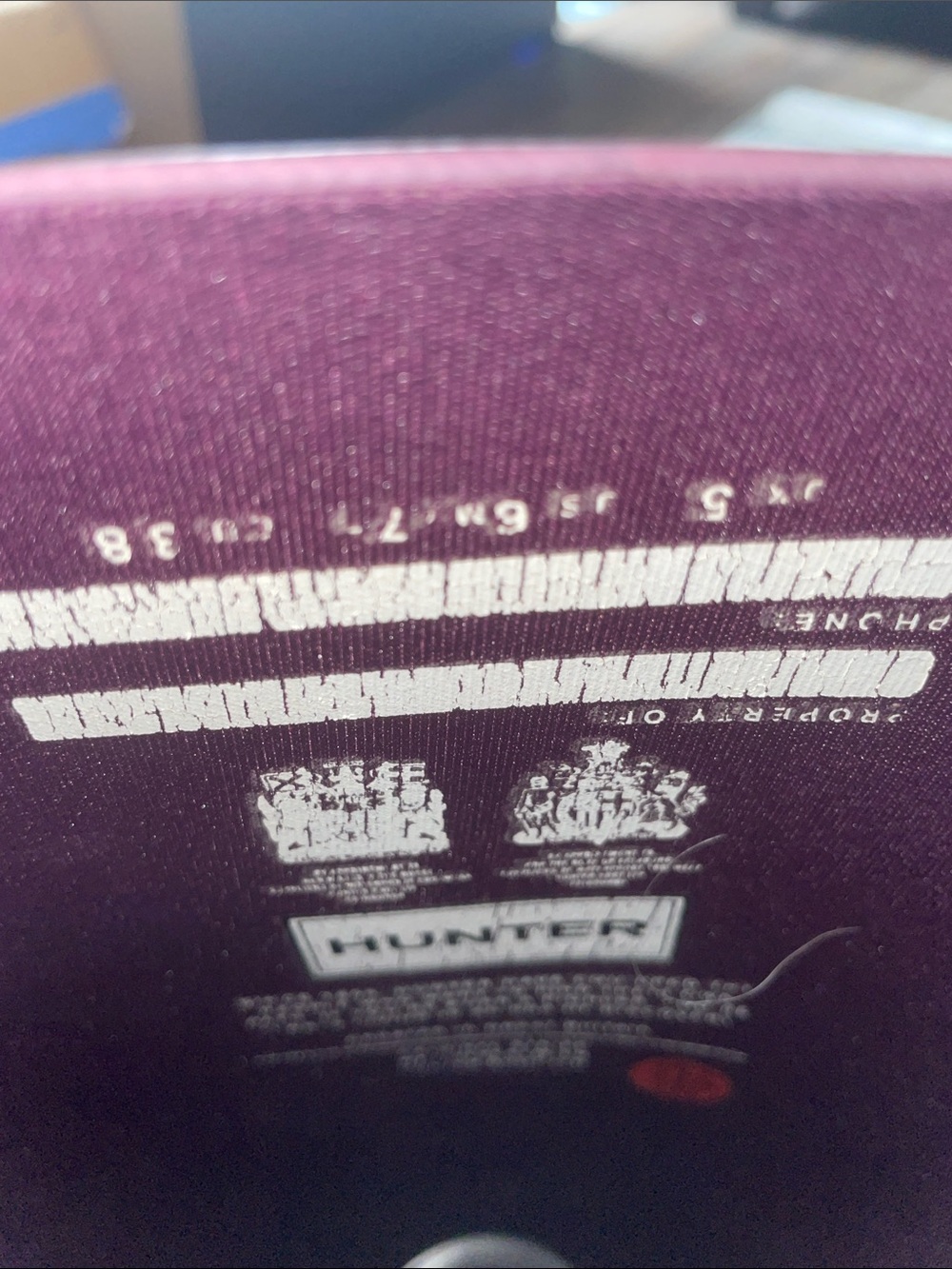 Hunter Tall Waterproof Rain Boots in Plum - Picture 7 of 8
